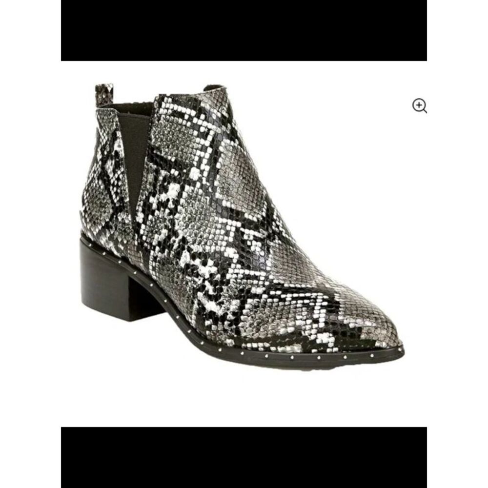 BAR III Womens Black Goring Gabby Pointed Toe Block Heel Slip On Booties 6 M
